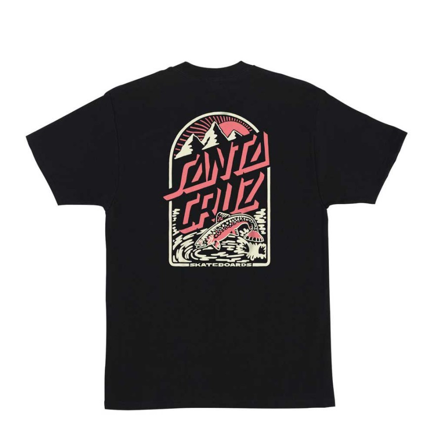 Men * | Santa Cruz Retreat S/S Tee Eco Black Discount