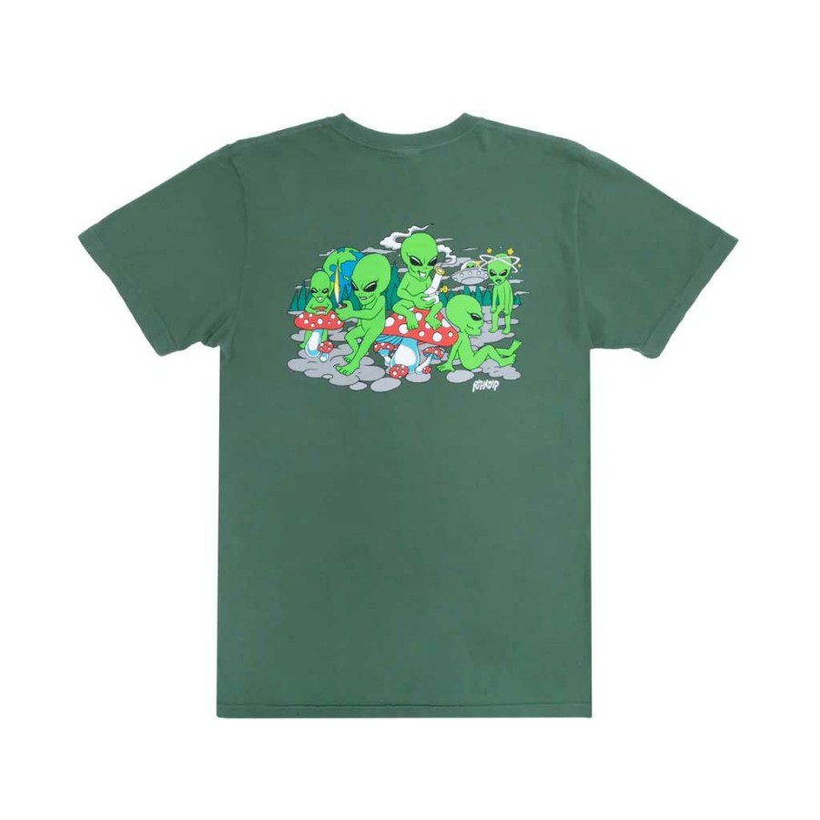 Men * | Rip N Dip Space Gang Tee Olive Wholesale