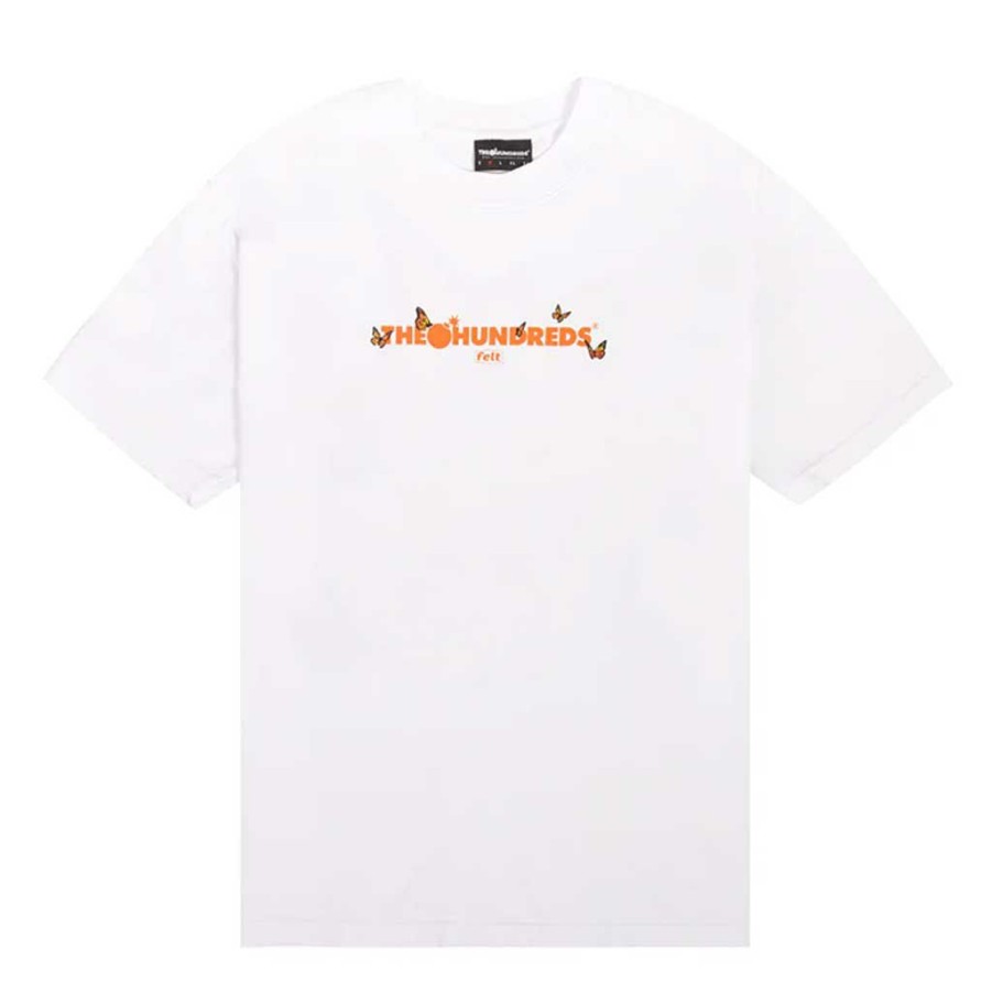 Men * | The Hundreds Butterfly Adam T-Shirt White Lower Prices