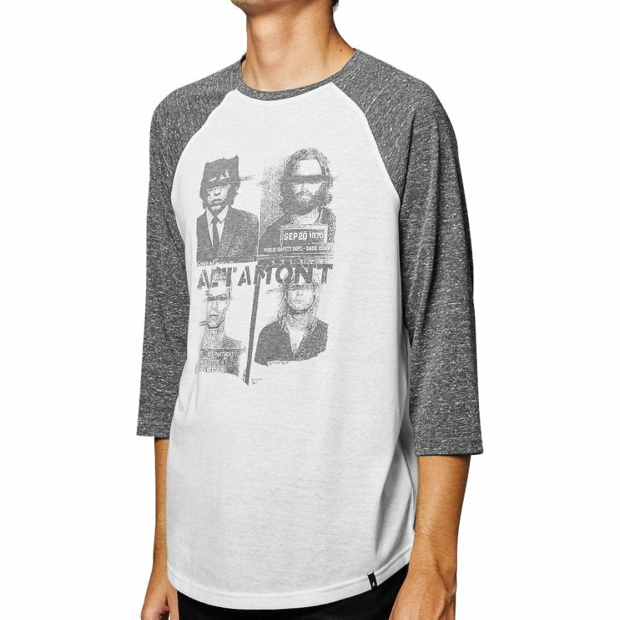 Men * | Altamont Locked Up Raglan White/Grey Typical Style