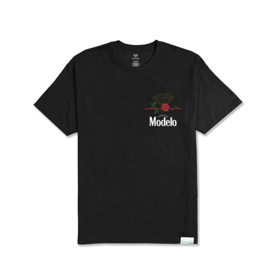 Men * | Diamond X Modelo Rose Tee Black Exclusive Design