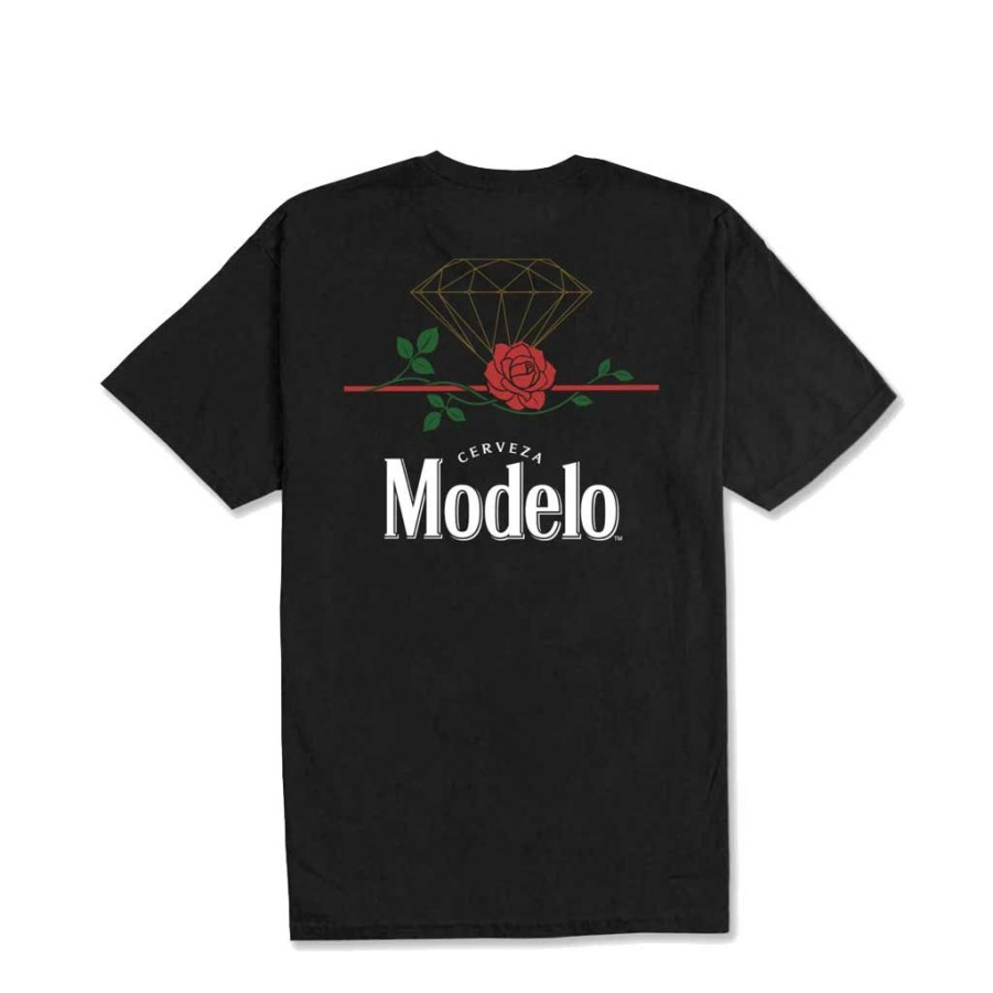 Men * | Diamond X Modelo Rose Tee Black Exclusive Design