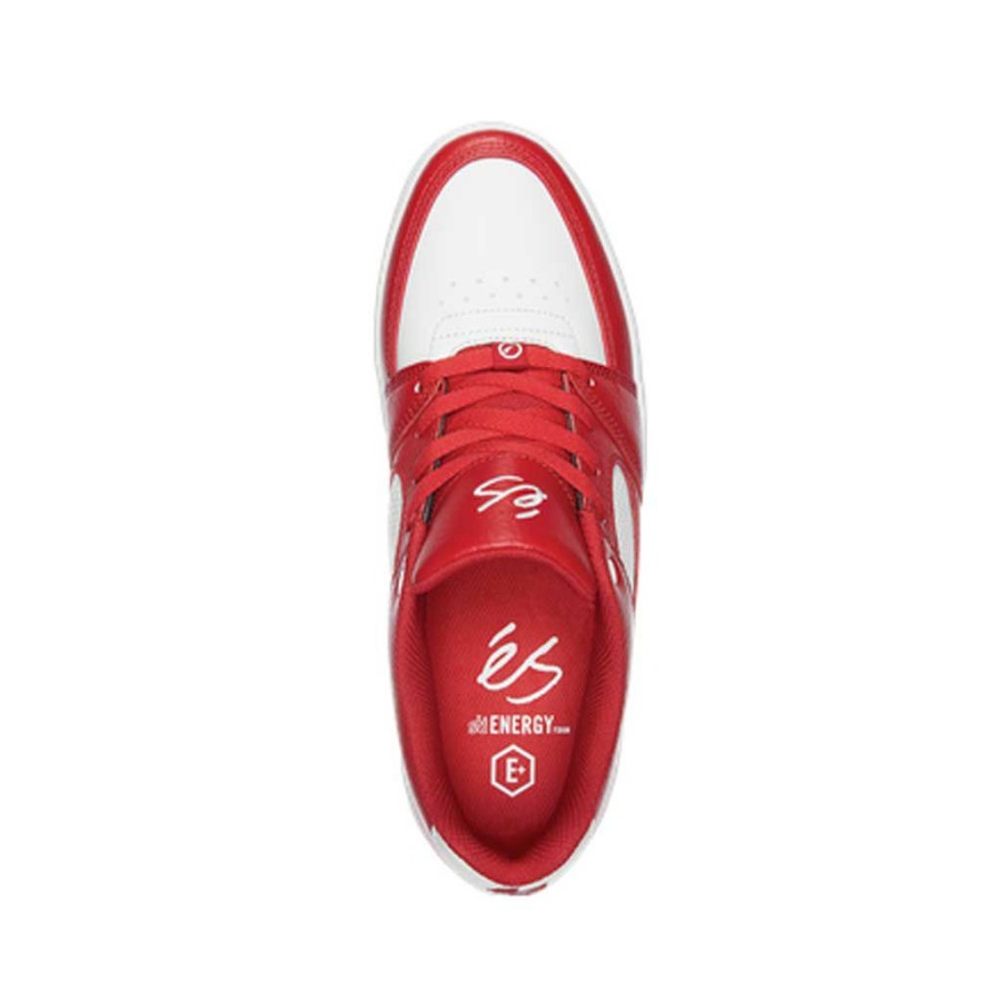 Men * | Es Accel Slim Leather Red/White Cheap Online