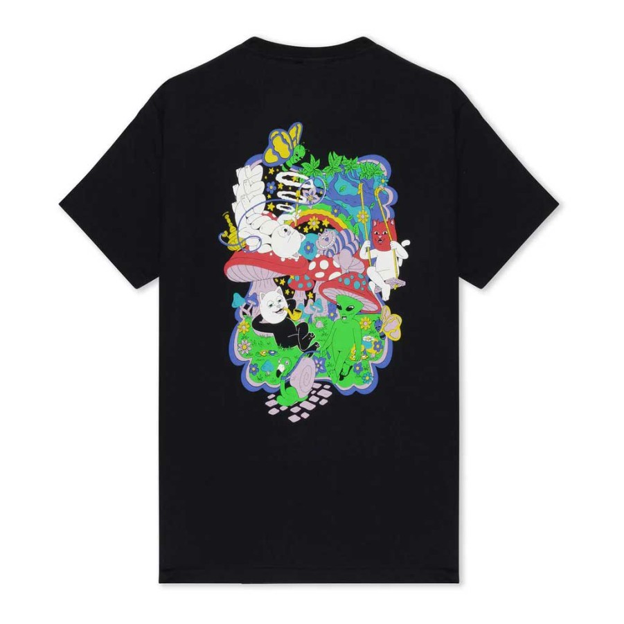 Men * | Rip N Dip Rabbit Hole Tee Black Latest