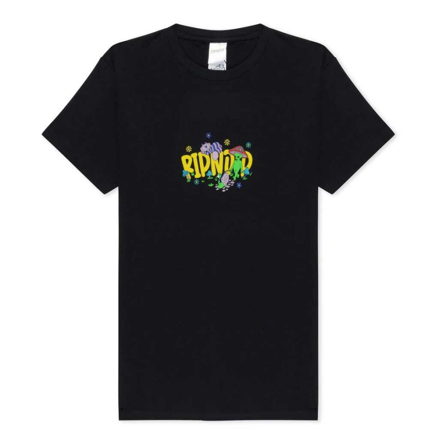 Men * | Rip N Dip Rabbit Hole Tee Black Latest