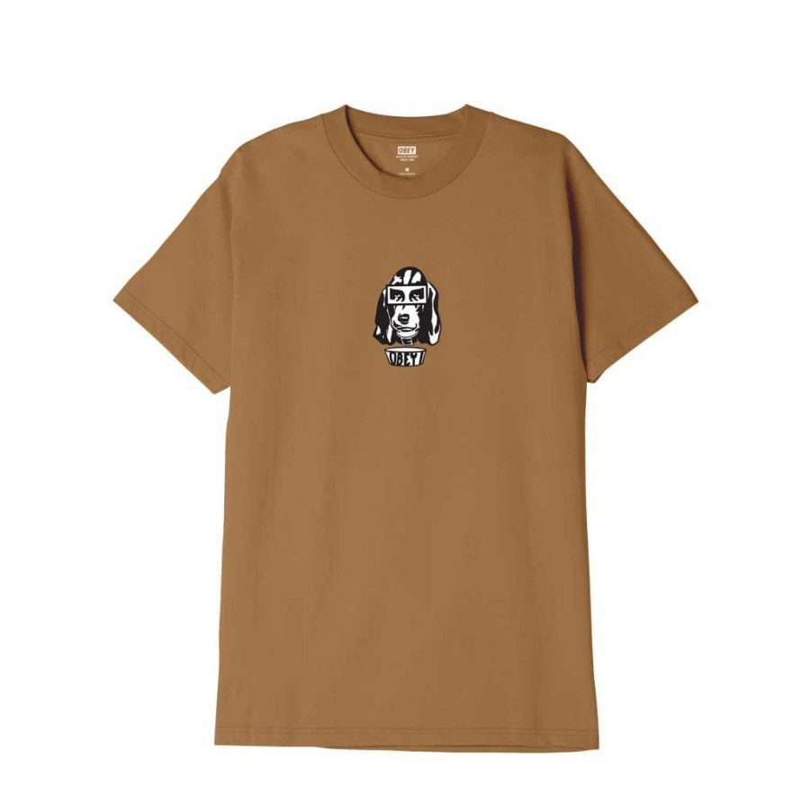 Men * | Obey Obey Hound Tee Brown Sugar Sale Online