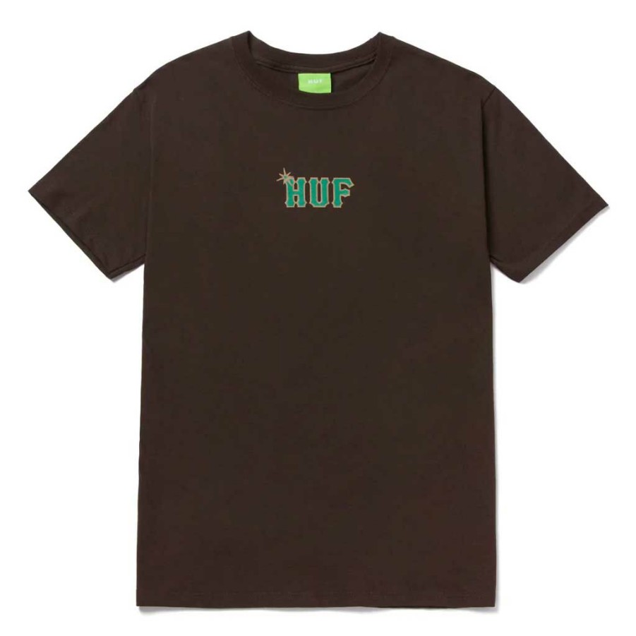 Men * | Huf Sideline S/S Tee Chocolate Latest