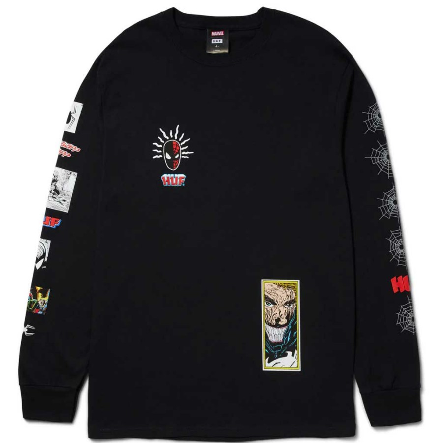 Men * | Huf X Marvel Spidey Sence L/S Tee Black Special Style