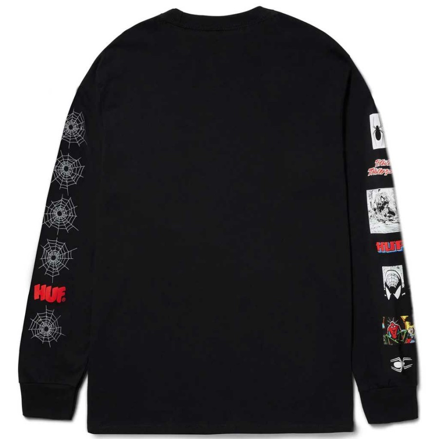 Men * | Huf X Marvel Spidey Sence L/S Tee Black Special Style