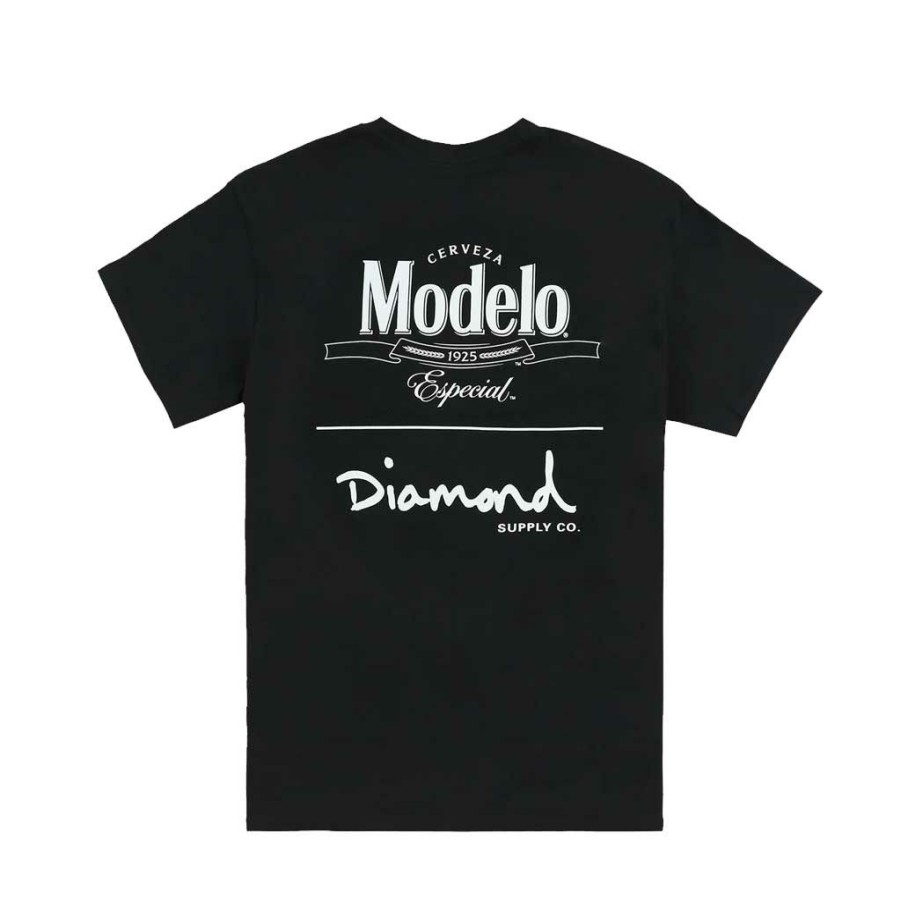 Men * | Diamond X Modelo Stacked Tee Black Top Sell