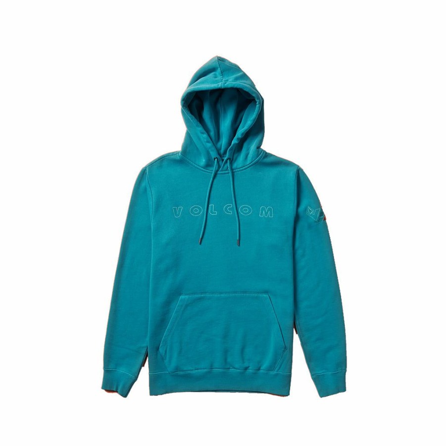 Men * | Volcom Vmx Stretch Washed Pullover Chlorine Typical Style