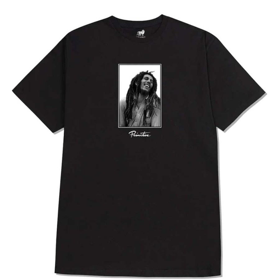 Men * | Primitive X Bob Marley Uprising Tee Black Cheap Online