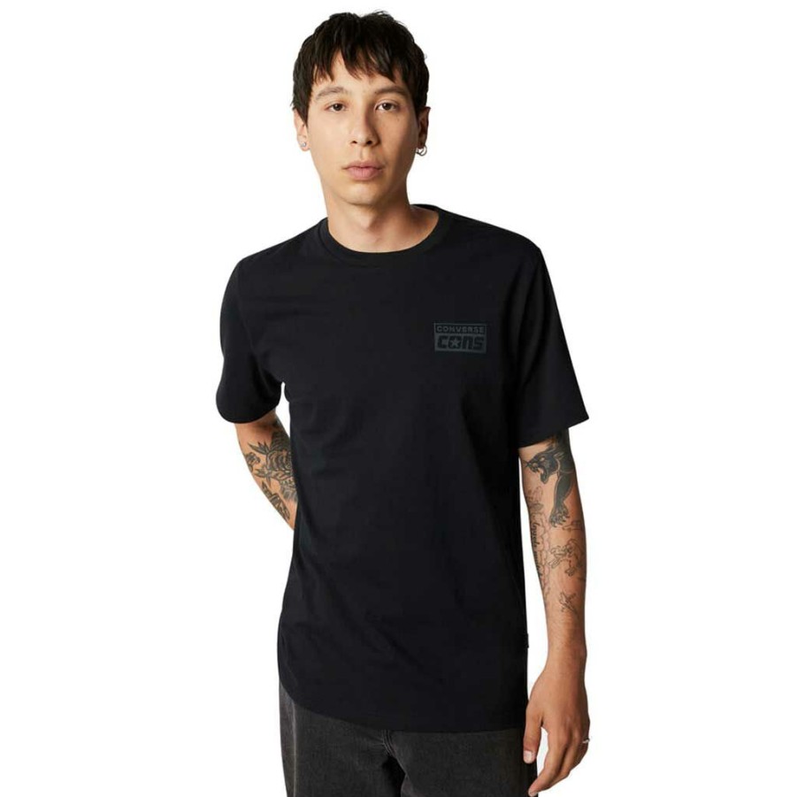 Men * | Converse Cons Ss Tee Black/Black Low Price