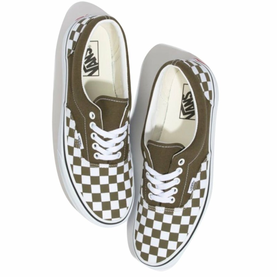 Men * | Vans Era Checkerboard Beech/ True White Closeout Sale