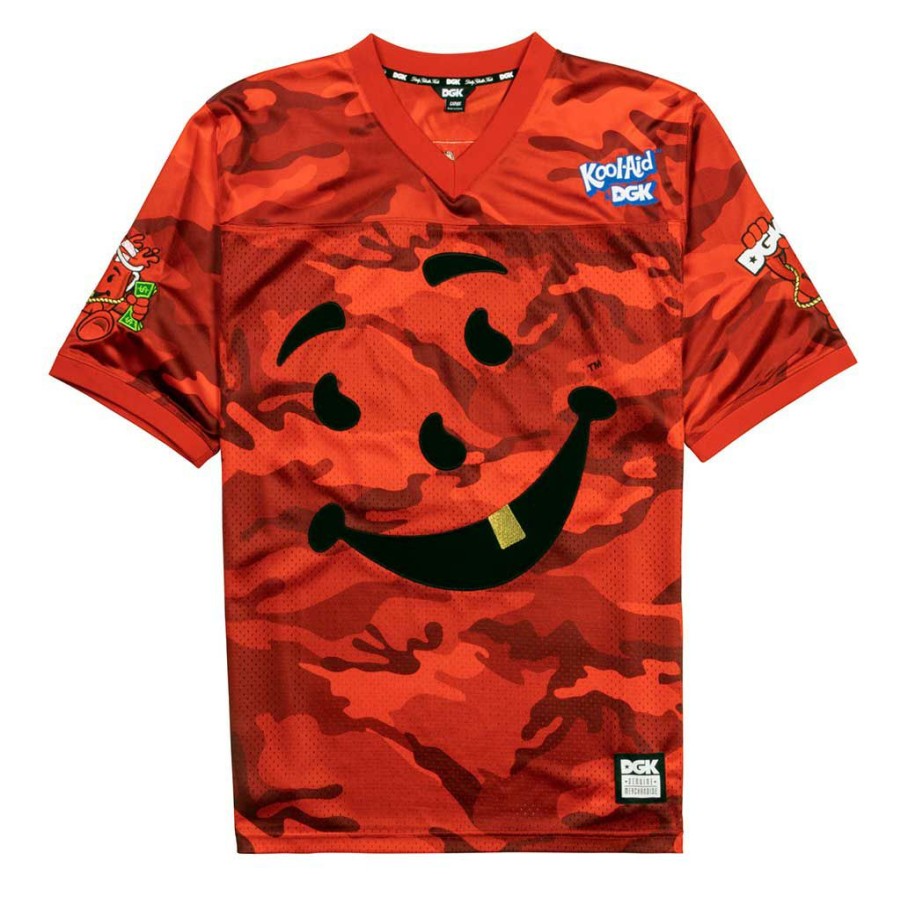 Men * | Dgk X Kool-Aid Thirst Football Jersey Red Excellent Quality