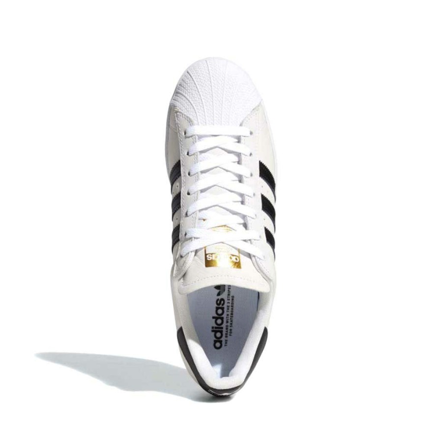 Men * | Adidas Superstar Adv White/Black/Gold Free Delivery