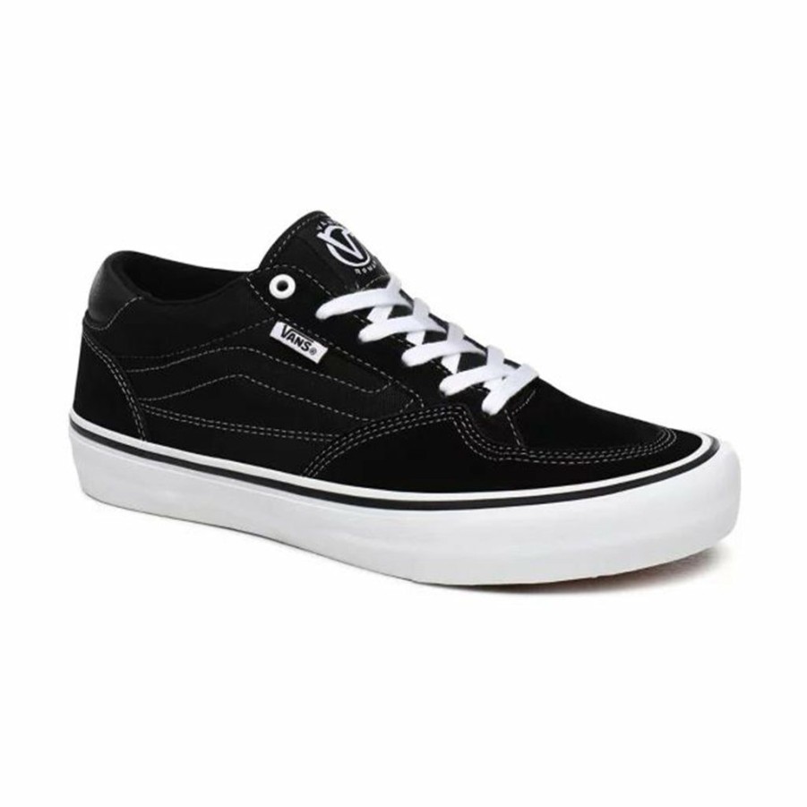 Men * | Vans Rowan Pro Shoes Black/ White Sale Online