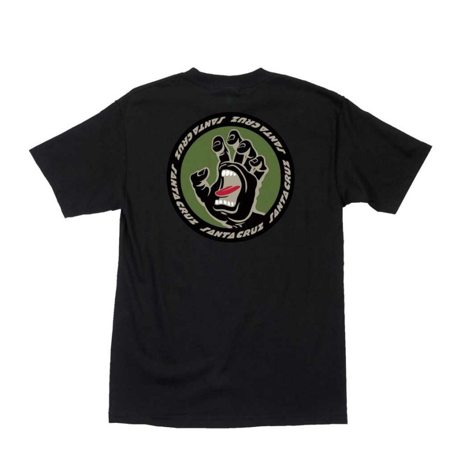 Men * | Santa Cruz Screaming Insigna S/S Tee Black Quick Delivery