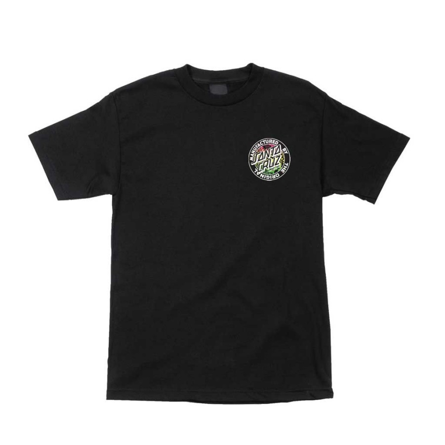 Men * | Santa Cruz Acidic Mfg Dot S/S T-Shrit Black Exclusive