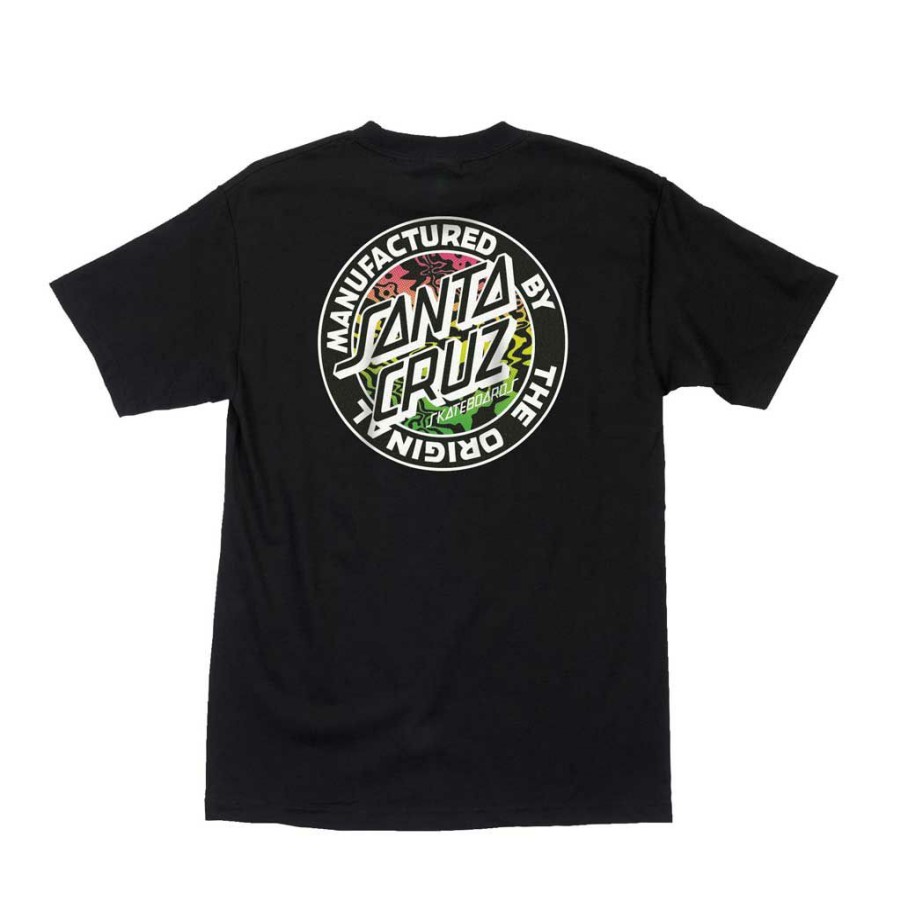 Men * | Santa Cruz Acidic Mfg Dot S/S T-Shrit Black Exclusive