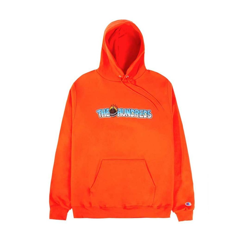 Men * | The Hundreds Kong Bar P/O Hoodie Orange Bargain Sale