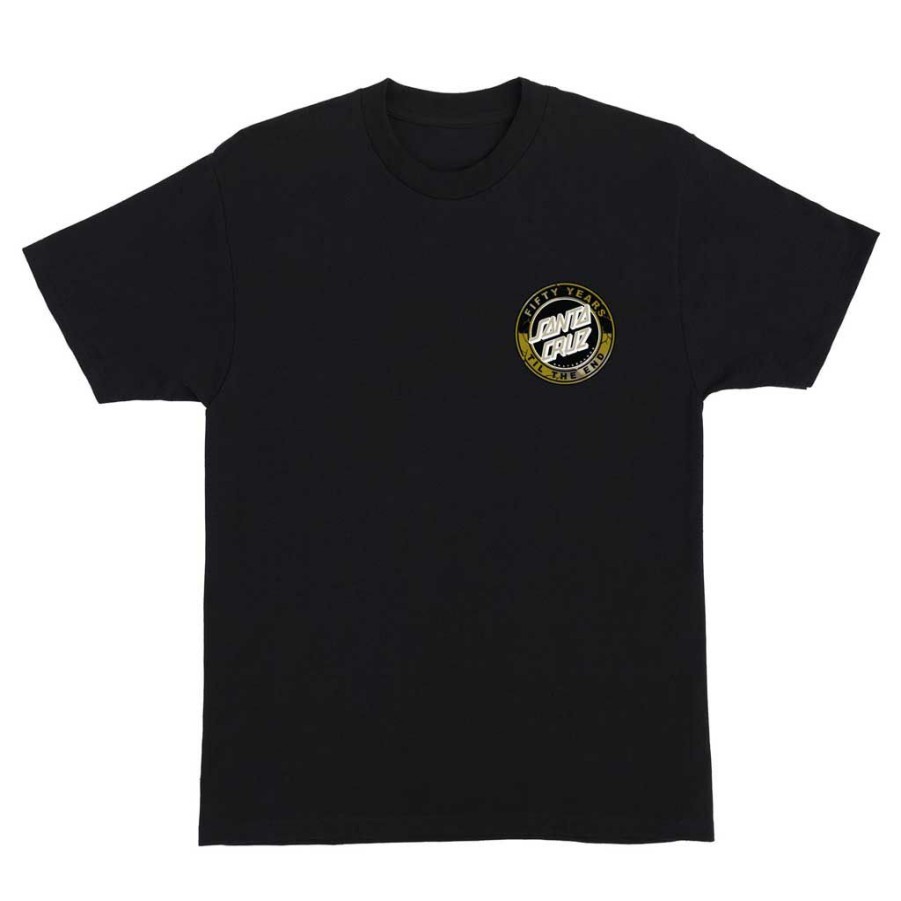 Men * | Santa Cruz 50Th Tte Dot S/S Tee Pigment Black Bargain Sale