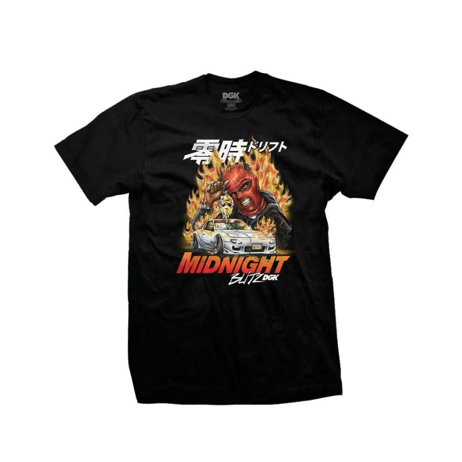 Men * | Dgk Blitz Tee Black Sale