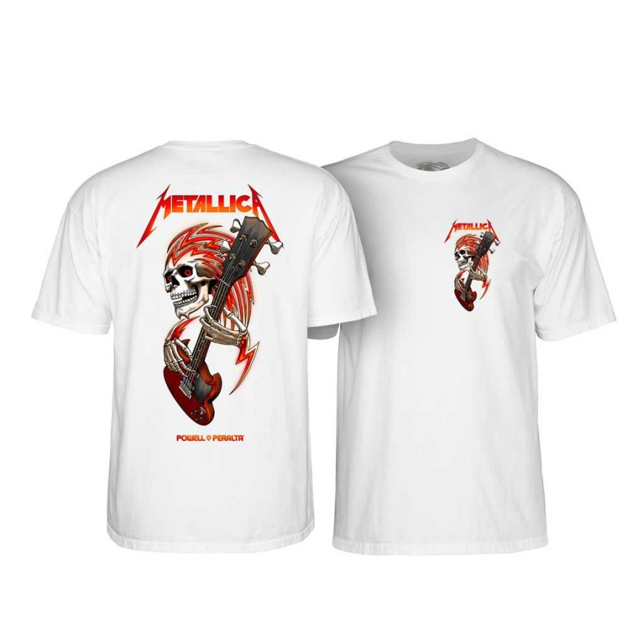 Men * | Powell Peralta X Metallica Og Metallica Tee White Exclusive