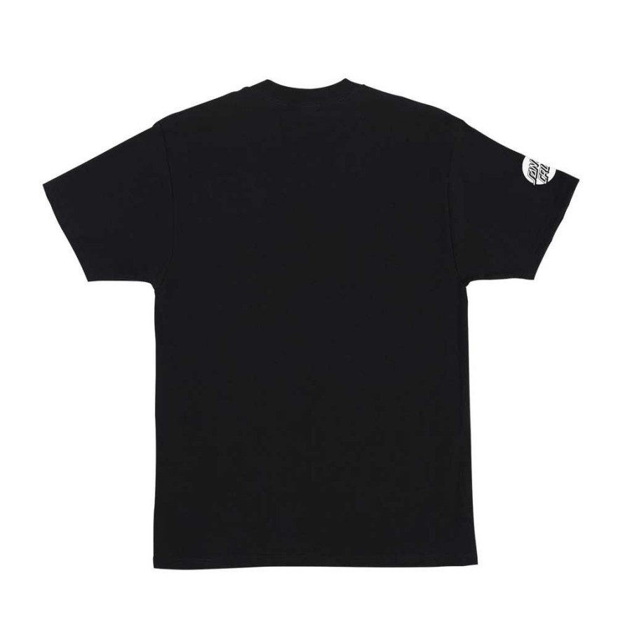 Men * | Santa Cruz Rigid Screaming Hand Font S/S Tee Pigment Black Typical Style