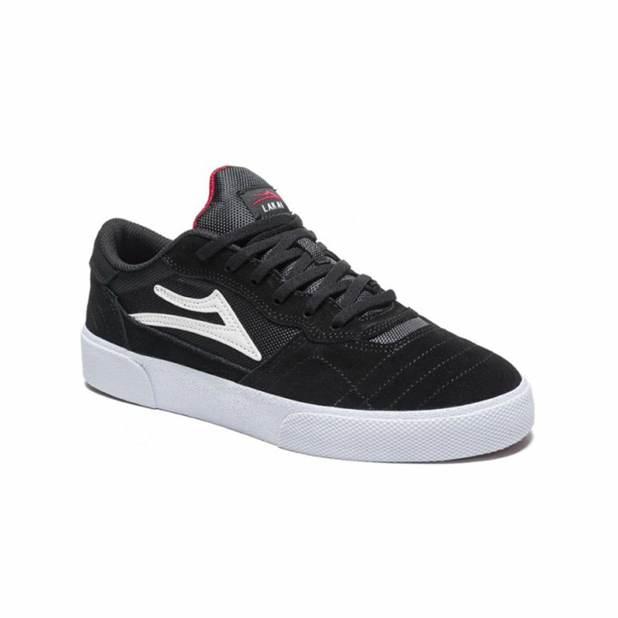 Men * | Lakai Cambridge Shoes Black/White Bargain Sale