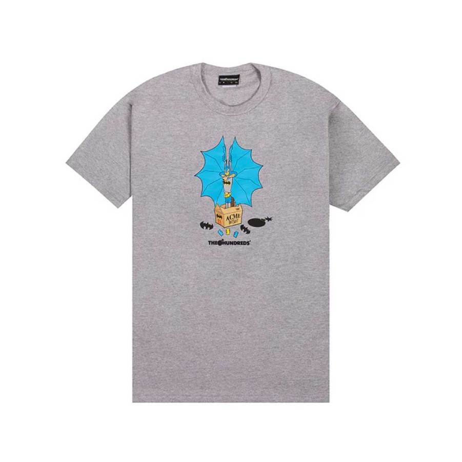 Men * | The Hundreds X Warner Bros. Bat Wile-E T-Shirt Athletic Heather Special Style