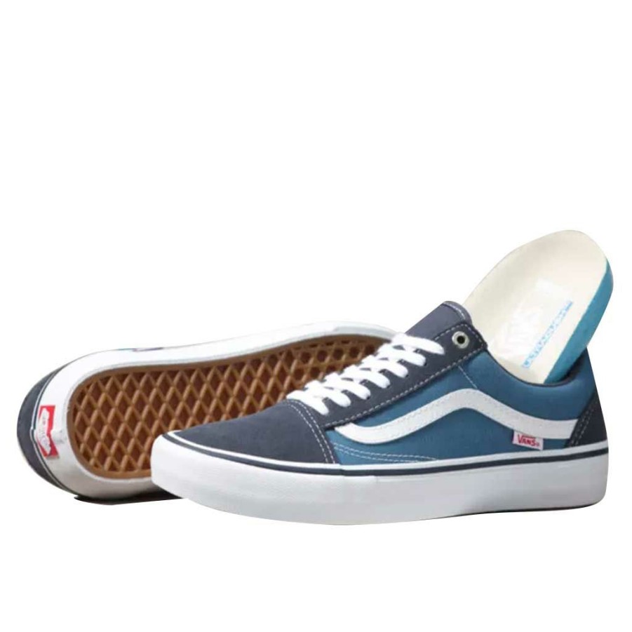 Men * | Vans Old Skool Pro Navy/Navy/White Bargain Sale