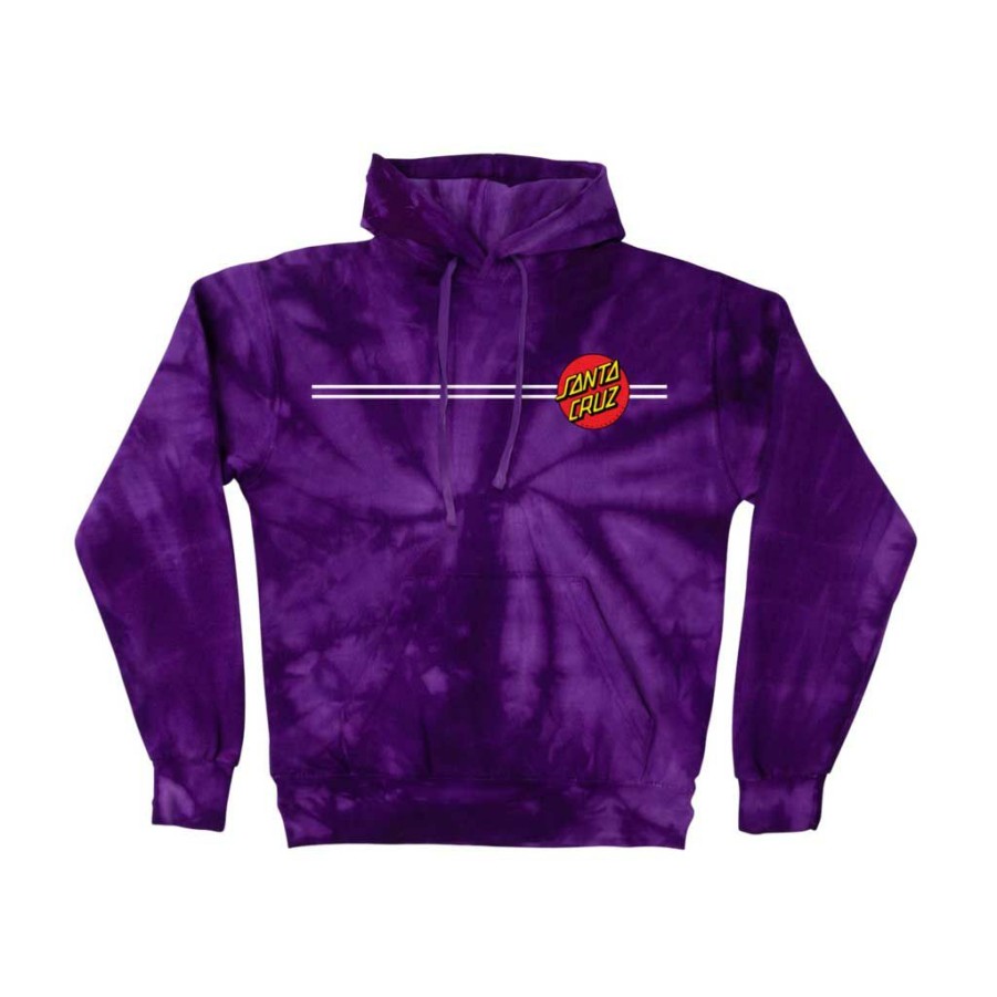 Men * | Santa Cruz Classic Dot P/O Hoodie Spider Purple Free Delivery