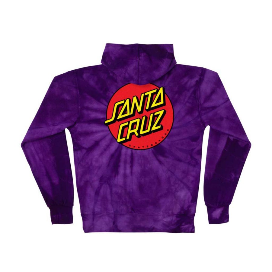 Men * | Santa Cruz Classic Dot P/O Hoodie Spider Purple Free Delivery