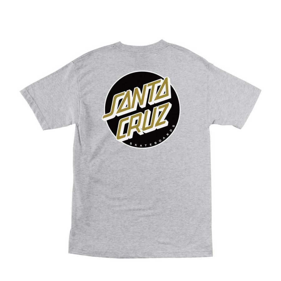 Men * | Santa Cruz Other Dot Regular S/S Tee Heather Grey/Black Store