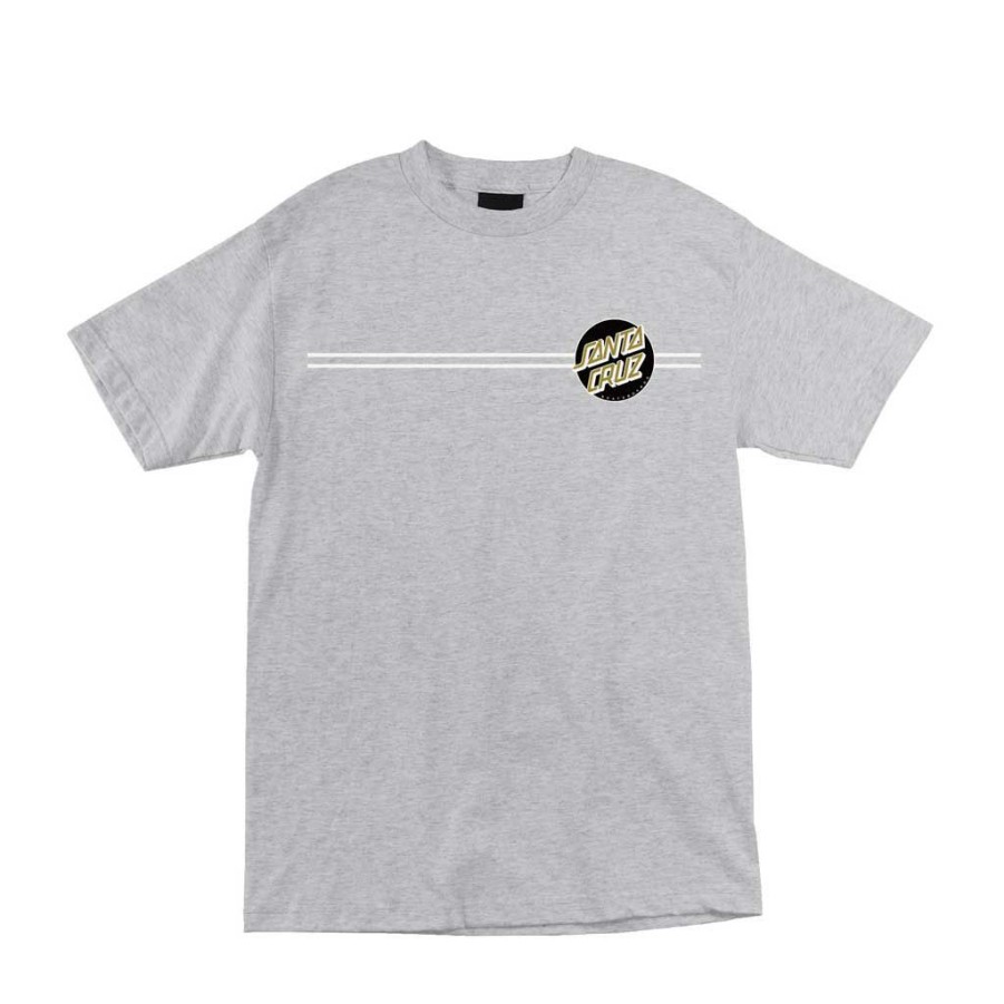 Men * | Santa Cruz Other Dot Regular S/S Tee Heather Grey/Black Store