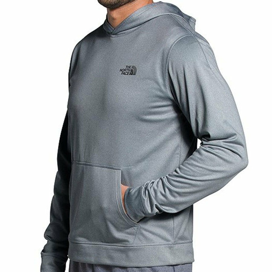 Men * | The North Face Kickaround Pullover Hoodie Mid Grey Heather Wholesale