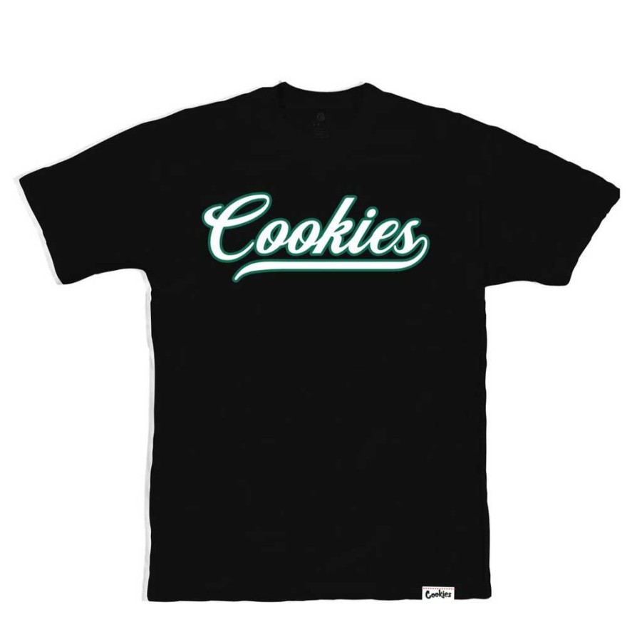 Men * | Cookies Pack Talk Logo Tee Black/Forest Excellent Quality