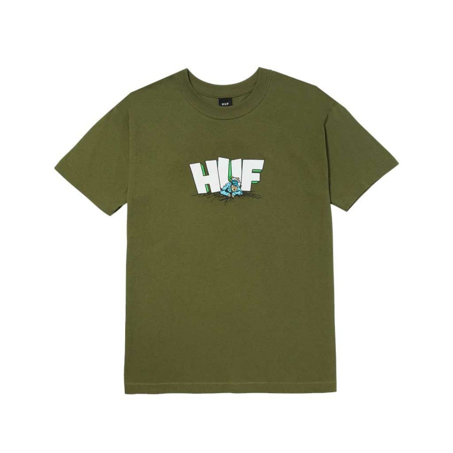 Men * | Huf The Drop S/S Tee Olive Clearance Sale