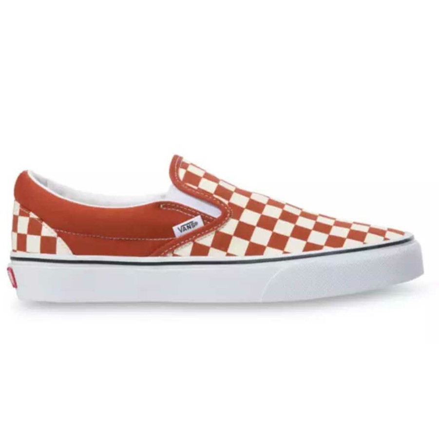 Men * | Vans Classic Checkerboard Slip On Picante/True White Excellent Quality