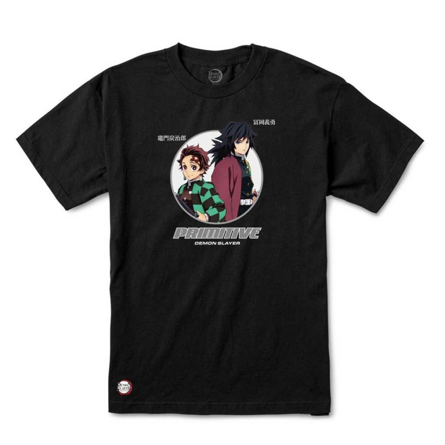 Men * | Primitive X Demon Slayer Demon Slayer Tee Black Hot Sell