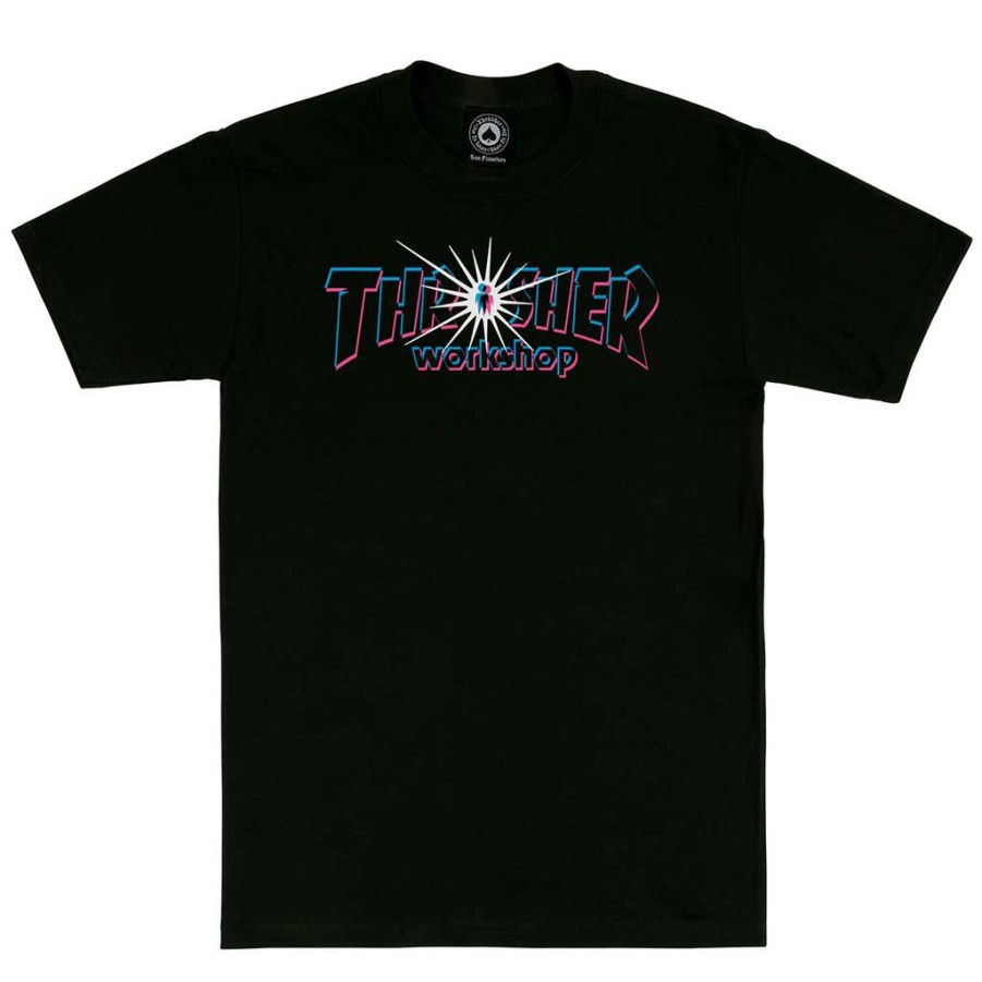 Men * | Thrasher X Alien Workshop Nova T-Shirt Black Hot Sell