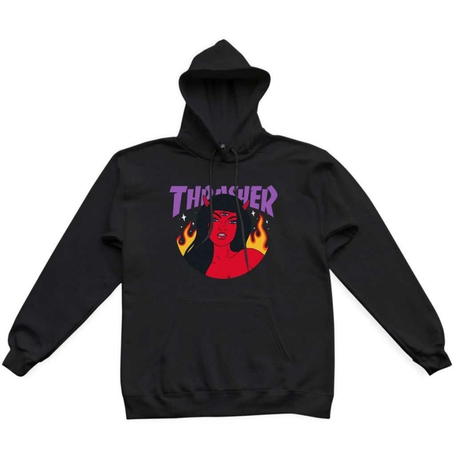 Men * | Thrasher Roja Hood Robin Eisenberg Black Bargain Sale