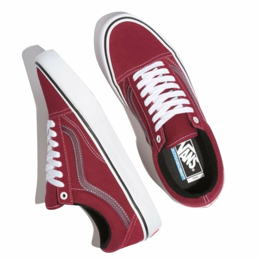 Men * | Vans Old Skool Pro Rumba Red/True White Quick Delivery