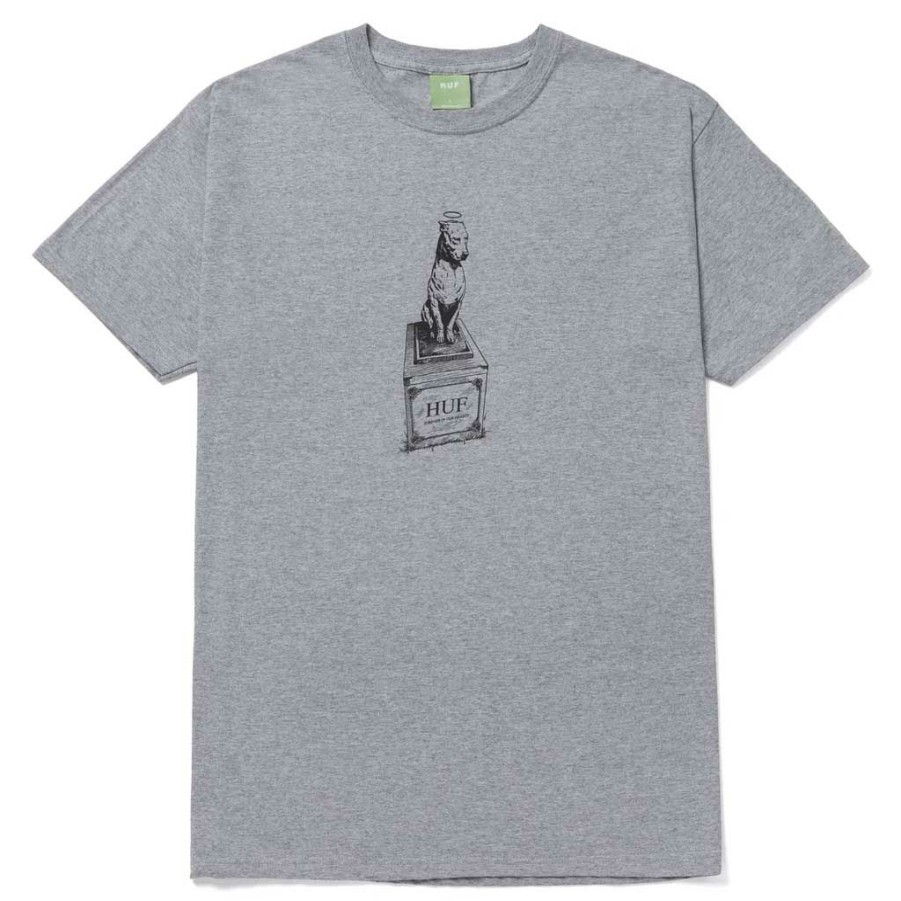 Men * | Huf All Dawgs S/S Tee Athletic Grey Store