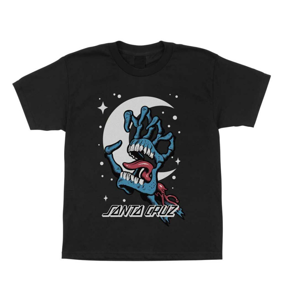 Men * | Santa Cruz Youth Cosmic Bone S/S T-Shirt Black Quality Guarantee