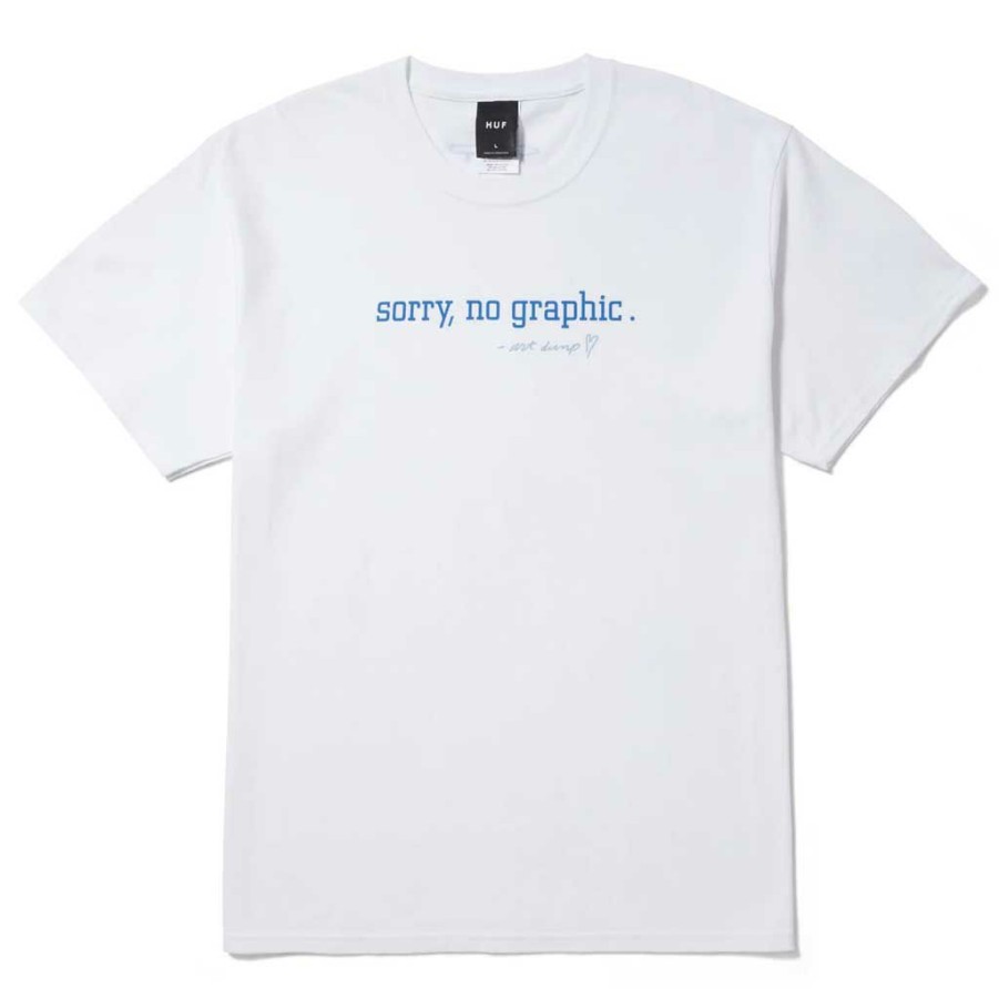 Men * | Huf X Crailtap Sorry S/S Tee White Free Delivery