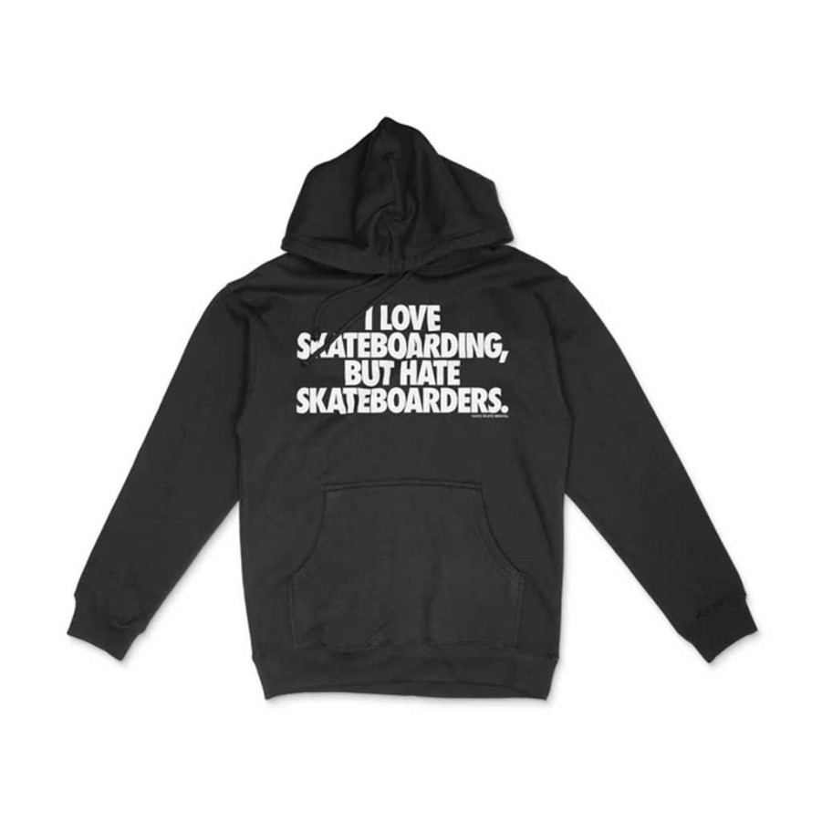 Men * | Skate Mental Hate Hoodie Black Sale