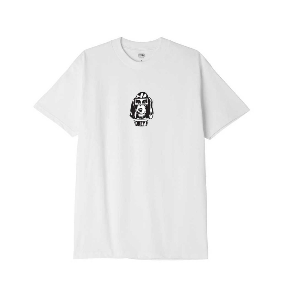 Men * | Obey Obey Hound Tee White Exclusive