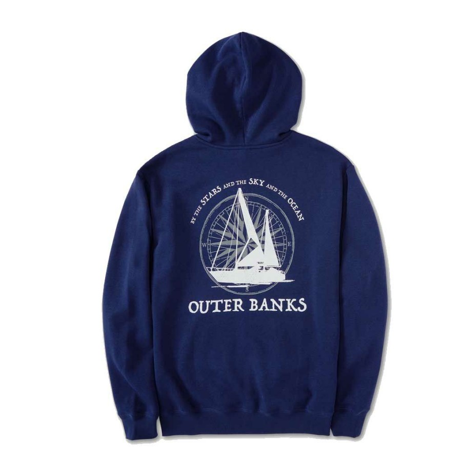 Men * | Volcom X Outer Banks Bahamas Po Hoodie Navy Quick Delivery